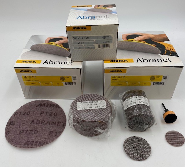 Mirka Abranet Ace 5 Grip Sanding Discs, AC-232 Series