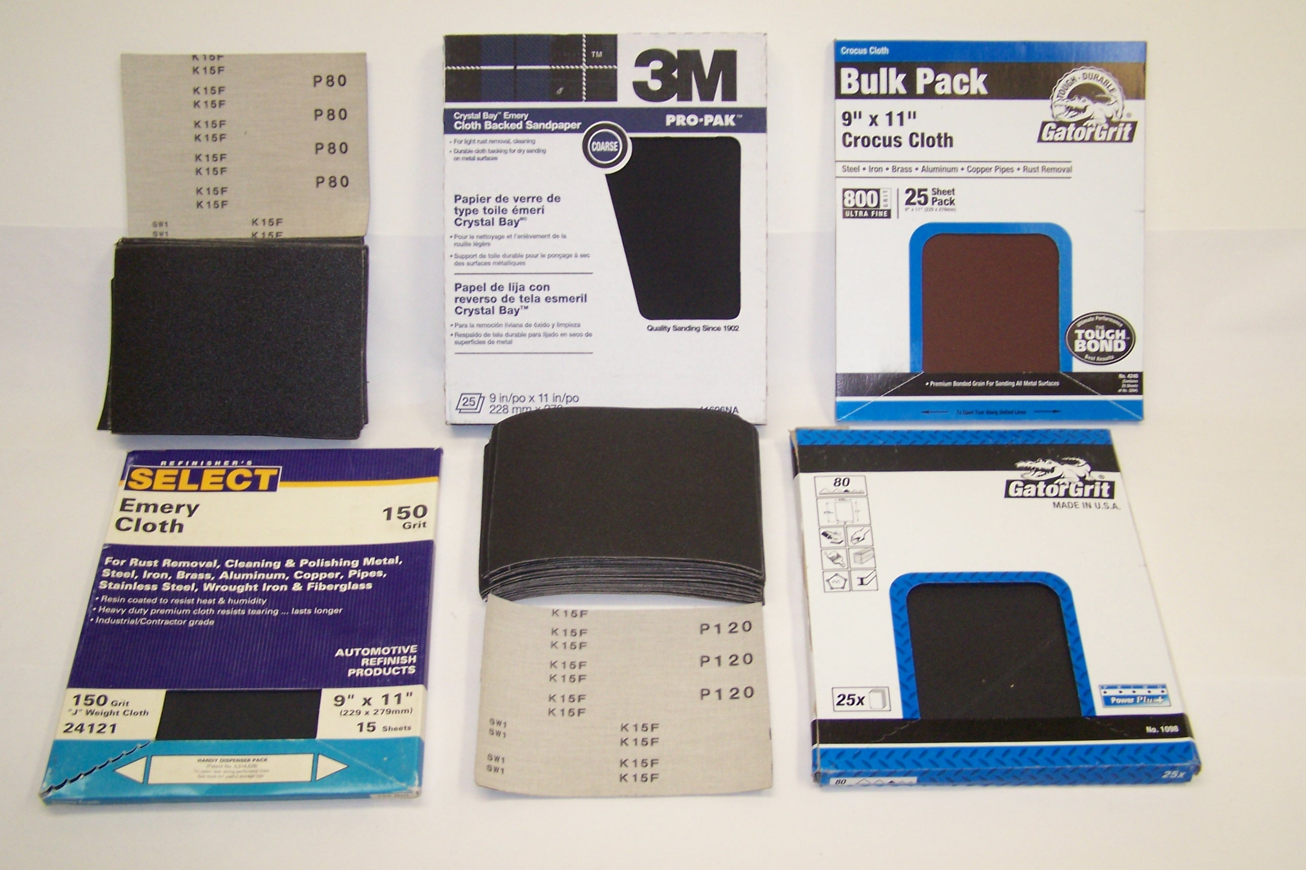 9 x 11 - 400 Grit - 9 x 11 Sanding Sheets - WSC - Silicon Carbide Waterproof  Paper Sheets 