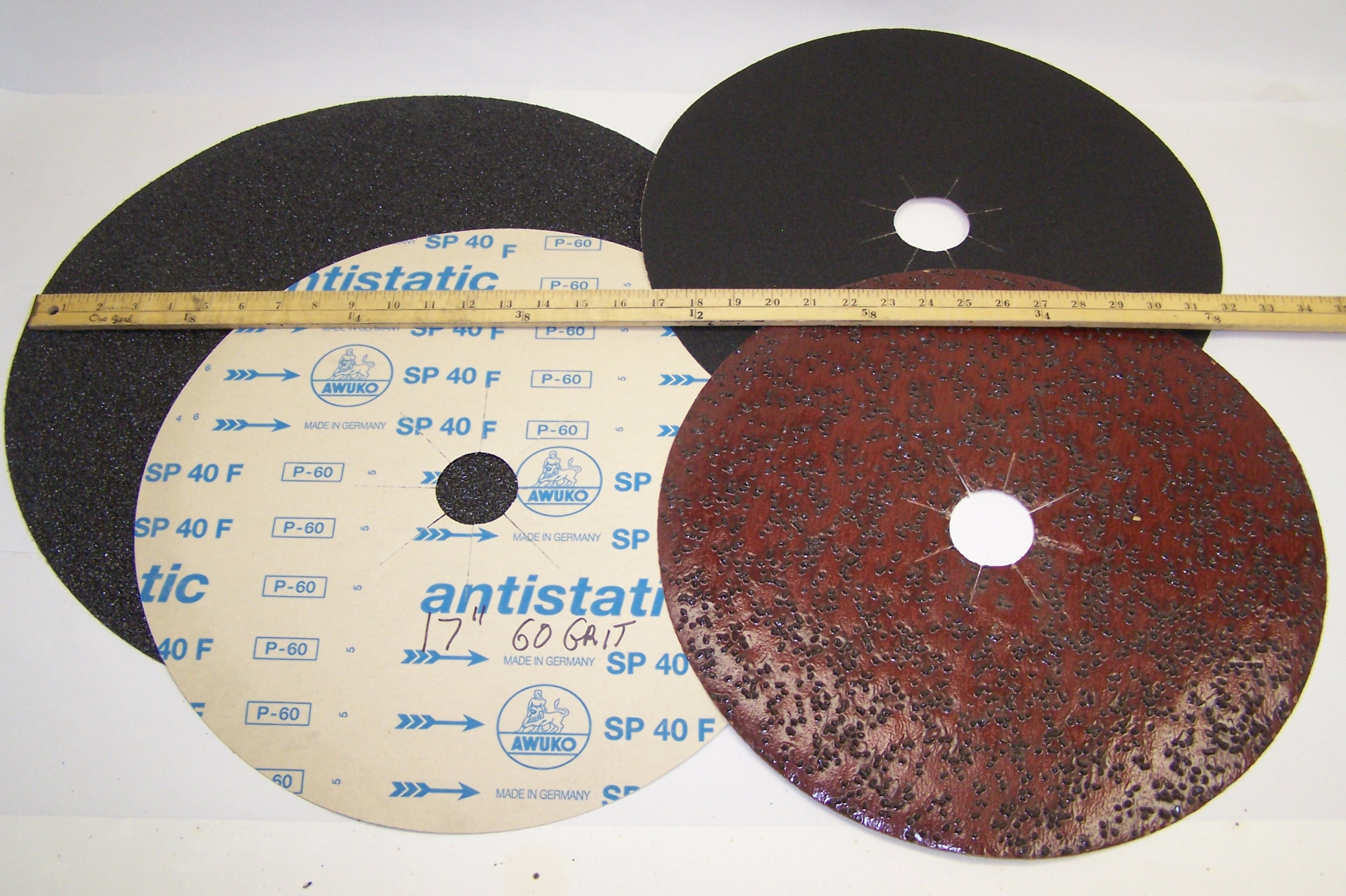 25-17" 80 Grit Course Wood Floor Sanding Screens Abrasive Discs Silicon Carbide 