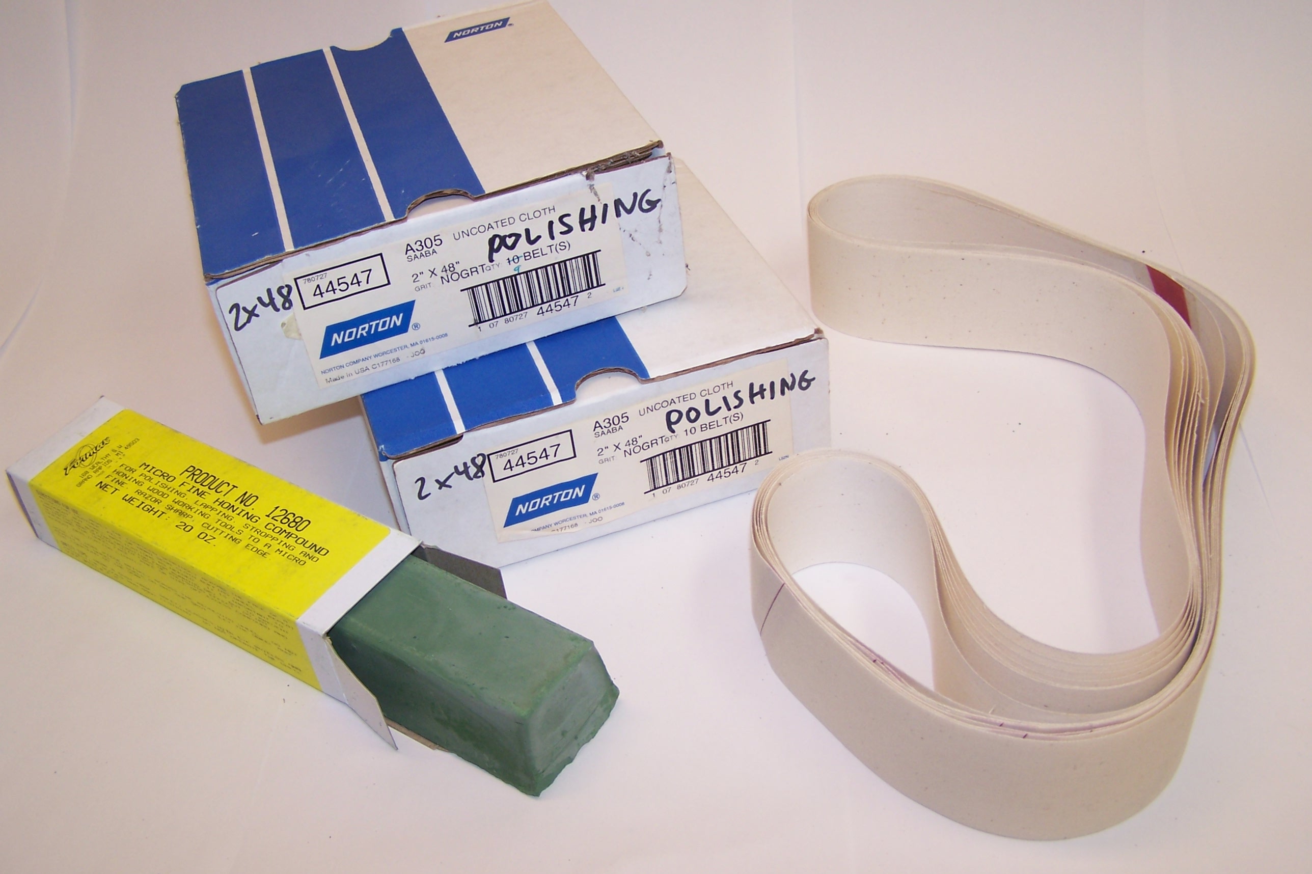 Polishing Belts (Cork Polishing, Compact Grain, Surface Conditioning